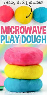 How To Make Play Dough In The Microwave Homemade Playdough Recipe Easy Playdough Recipe Playdough