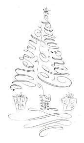 Pushing The Envelopes Tree Calligram Christmas Doodles Pencil Christmas Tree How To Make Christmas Tree
