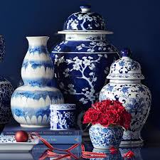I love a good blue and white ginger jar. Product Inspiration Blue And White Ginger Jars Confettistyle