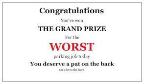 5% coupon applied at checkout save 5% with coupon. Business Cards For People Who Suck At Parking Grand Prize Etsy