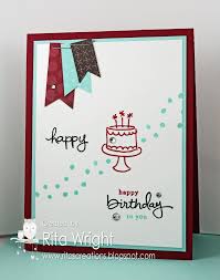 Handmade Birthday Wishes Card For Friend Rita S Creations Stampin Up Endless Birthday Wishes 60th Birthday Cards Card Making Birthday Birthday Cards For Friends