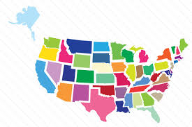 Download Set Of All 50 Us States Contour Svg Cut File By Creative Fabrica Crafts Creative Fabrica Yellowimages Mockups