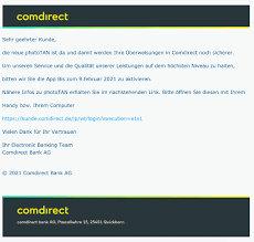 Sie ist eine 100%ige tochter der commerzbank. Comdirect Phishing E Mail Wichtige Meldung Zum Onlinebanking Ist Spam