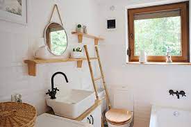 By using a modest color palette with just a pop of color from the red chair, this bathroom demonstrates simple elegance in a small area. 11 Small Bathroom Ideas On A Budget Checkatrade