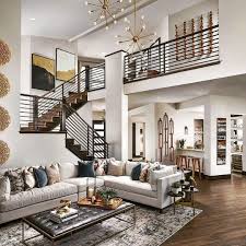 Interior of the luxurious house with light illumination at night. Huge Wall Art Gold Leaf Painting Set Of 2 Wall Decor Gold Leaf Abstract Textured Large Art Luxury Modern Geometry Canvas Decor Wall Painting In 2020 Contemporary Family Rooms Interior Design