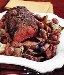 Rib Eye Roast With Chianti Pan Vegetables And Balsamic Glaze Photo Holiday Roasts Recipe Epicurious Com Ribeye Roast Balsamic Glaze Recipes Roast