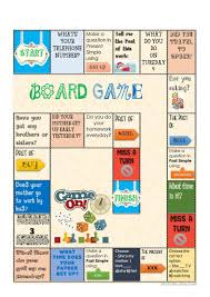 Board Game Present And Past Simple Worksheet Free Esl Printable Worksheets Made By Teachers English Class Games Board Games English Lessons