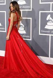 Rihanna Red Prom Dress Grammys 2013 Red Carpet Gown Rihanna Red Dress Dresses Red Dress