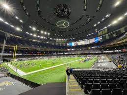 The german automaker bought the superdome naming rights in 2011 for 10 years for a. Caesars Superdome Section 121 Home Of New Orleans Saints