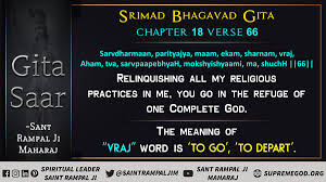 Number 66 appears as a sign that the universe responds to you every time and you just need to open up your heart and soul and receive their powerful messages. Sa News Channel On Twitter Srimad Bhagavad Gita Chapter 18 Verse 66 Relinquishing All My Religious Practices In Me You Go In The Refuge Of One Complete God The Meaning Of Vraj