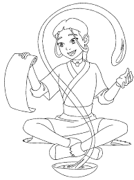 Avatar The Last Airbender Katara Was Practicing Water Control Coloring Pages For Kids Bmc Printable Avatar The Last Airbender Colorin Desenho Desenhos Anime