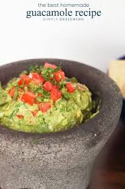 The Best Homemade Guacamole Recette Menu Mexicain Bon Appetit Alimentation