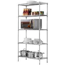 Check spelling or type a new query. Zimtown 5 Tier Layer Storage Rack Organizer Kitchen Shelving Steel Wire Shelves Walmart Com Walmart Com