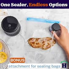 Kit de sellador al vacío eléctrico para tarros Mason, parada automática,  diseño compacto, sella tarros y bolsas, sellador al vacío para tarros  Mason, kit de sellador al vacío de tarros Mason, sellador :