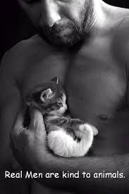 Real Men Are Kind To Animals Cats Animals I Love Cats