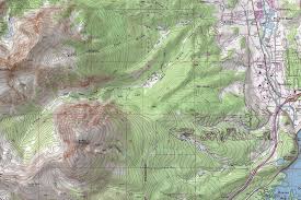 Buffalo Mountain Topo Map Swatch Ski Trail Map Art By Kevin Mastin Leadville Colorado