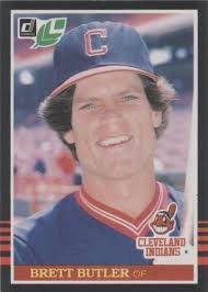 AP Laserphoto-Cleveland Indians-1985 08/08 Brett Butler; Yankees: Billy  Sample