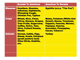 How Did The Exchange Of Plants Animals Alter The