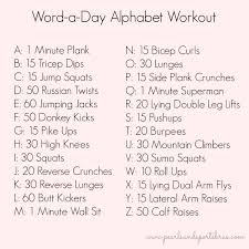 Alphabet Exercise Challenge Week 3 Pearls And Sports Bras