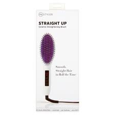But you don't have to wake up to greet a hot mess of bedhead in the mirror every morning. Instyler Straight Up Ceramic Hair Straightening Brush White Walmart Com Walmart Com