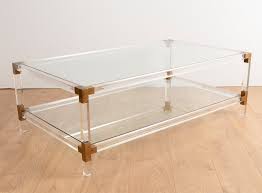 Maybe you would like to learn more about one of these? Italian Lucite Glass Brass Coffee Table Scottlorenzo Com