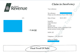 What is the proof of debt form? Final Proof Of Debt Form From The Insolvency Service