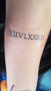 These flawless adornments are truly in a league of their very own. Tattoo 17 Roman Numerals On My Left Inner Arm My Brothers D O B 13 06 2018 Tattoos Tattoo Ideas Roman Numerals Roman Numeral Wrist Tattoo