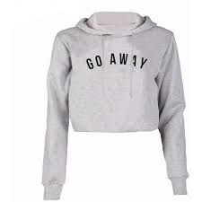 Black And White Sweatshirt Womens Go Away Cropped Hoodie Shop Elettra 35 Liked On Polyvore Featuring Tops Hoodies Hooded S With Images Crop Top Hoodie Crop Sweatshirt Hoodie Printed Sweatshirt Women