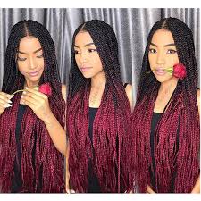 Ombre Xpression Braiding Hair Two Tone 1b 99j Black Roots Dark Red Kanekalon Synthetic Color Xpression Braids Hair Extensions 24 Inch 100g Freetress