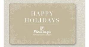Fleming's prime steakhouse & wine bar gift cards are a simple and elegant way to say thank you, congratulations, happy holidays and even i love you. Buy A 100 Flemings Gift Card Get A 20 Bonus Card Through 12 31 Mwfreebies
