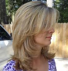 Images collection of mid length hairstyles with fringe blonde. 70 Brightest Medium Length Layered Haircuts And Hairstyles