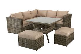 At the clearance zone, all of our garden furniture is made using high quality rattan. Garden Corner Sofa 2 Stools Dining Set Georgia
