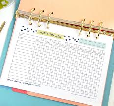 Free printable panda planner + planner stickers. This Free Printable Habit Tracker Will Help You Reach Your Goals