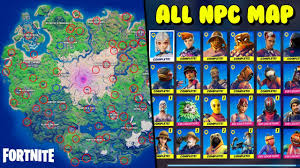 .has generated a fortnite map that includes the general locations of all of the atks, rifts, and according to his map, the majority of atks usually spawn in the following locations: All Npc Spawn Map All Bosses Npc Locations In Fortnite Season 5 Youtube
