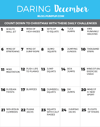 Daring December A Fitness Advent Calendar Full Of Workout Challenges To Keep You Active And Workout Challenge Workout Routines For Beginners Workout Routine