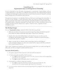 I don't think italy is ahead of us. Sample Argumentative Essay On Immigration Templates At Allbusinesstemplates Com