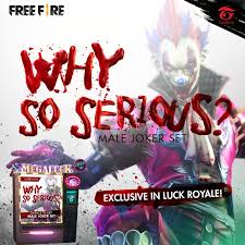 You will find yourself on a desert island among other same players like you. The Male Joker Set Is Now Available In Garena Free Fire Facebook