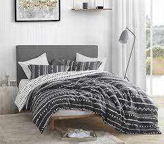 The 2 matching shams (1 in twin/twinxl) mirror the pieced look of the duvet cover, while 2 decorative pillows in. Extra Long Twin Duvet Cover Set Faded Black And White Trinity Soft Cotton Dorm Bedding Essentials