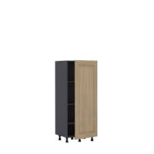 Demi Colonne De Cuisine Prague Chene 1 Porte H138xl60 Leroy Merlin