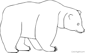 47 little brown bear pictures to print and color. Simple Brown Bear Coloring Page Coloringall