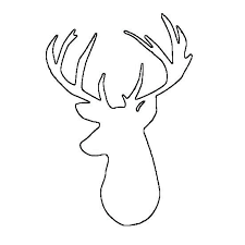 Deer Printable Coloring Pages Freedm Deer Head Coloring Pages 552 X 552 Pixels Diy Christmas Canvas Deer Head Silhouette Reindeer Silhouette