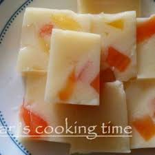 ½ cawan gula (buatkan caramel) bahan b : Resipi Puding Koktel By Inahar Ali