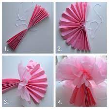 How do i make pom poms? How To Fluff Your Tissue Pom Poms To Perfection Tutorial Paper Fan Decorations Paper Pom Pom New Year Diy