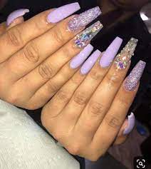The shape and length of your nails can accentuate to the solid colors of your stiletto nails. Petty Queen On Twitter Purple Acrylic Nails Purple Nails Coffin Nails Designs