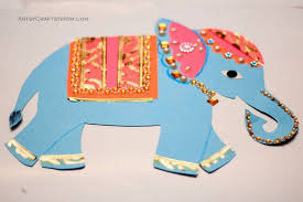 Mysore Dasara Elephant Paper Craft Elephant Crafts Kids Art Projects India Crafts