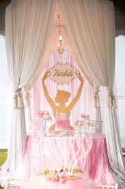 Elegant Ballerina Birthday Party Kara S Party Ideas Ballerina Birthday Parties Ballet Birthday Party Ballerina Birthday