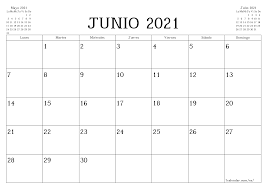 Sobre todo en un año que no se puede decir que haya sido de los mejores. Calendarios Y Planificadores Imprimibles Junio 2021 A4 A3 A Pdf Y Png 7calendar