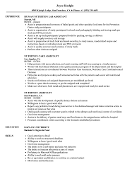 nutrition istant resume sles