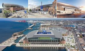 Everton optimistic over move to new stadium notes from the recent everton shareholders association meeting reveal that the club remain in discussions over a new ground and could move very quickly should funding become available, though there appears to be little tangible progress on the issue. Everton Submit Amendment To Application For New 52 888 Capacity Stadium At Bramley Moore Dock Daily Mail Online