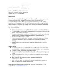 Cover letters are your first impression, so make it a good one. Art Historical Research Intern At Art Advisor Firm Art Ramblings